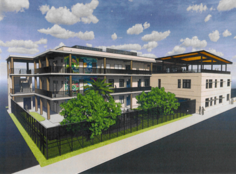 A rendering of the Integrated Academy Facility courtesy of WRNS studio.